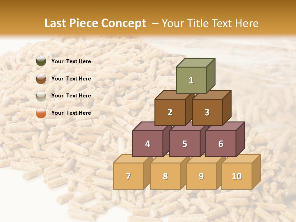 A Bag Full Of Rice On A White Background PowerPoint Template