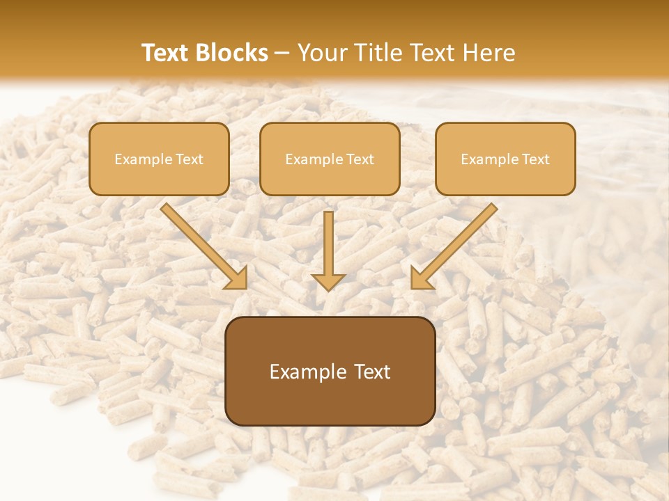 A Bag Full Of Rice On A White Background PowerPoint Template