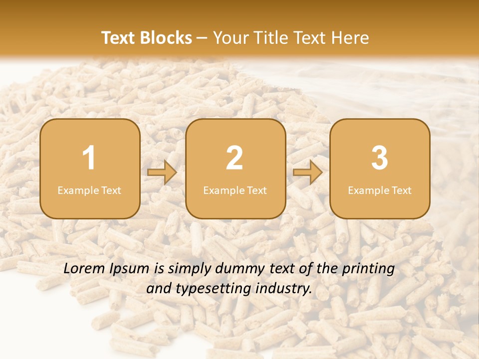 A Bag Full Of Rice On A White Background PowerPoint Template