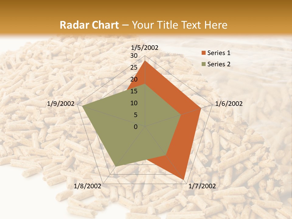 A Bag Full Of Rice On A White Background PowerPoint Template