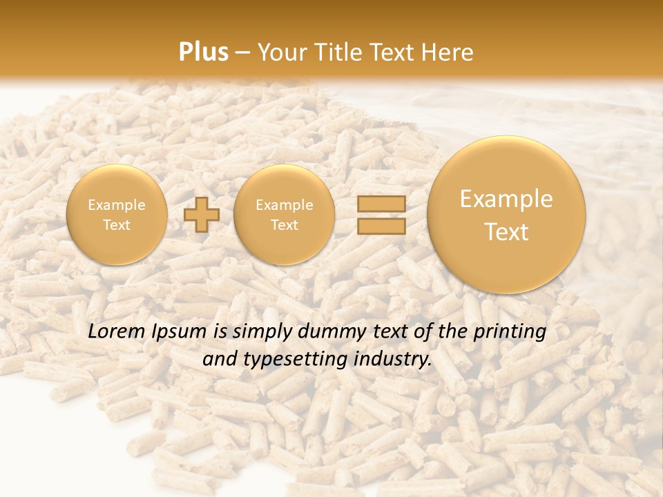 A Bag Full Of Rice On A White Background PowerPoint Template