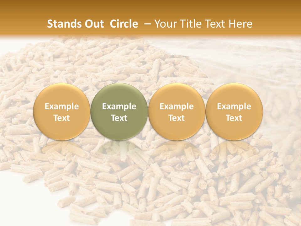 A Bag Full Of Rice On A White Background PowerPoint Template