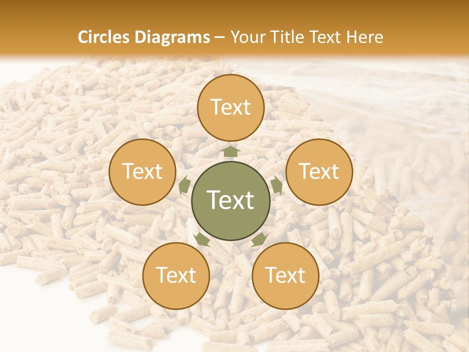 A Bag Full Of Rice On A White Background PowerPoint Template