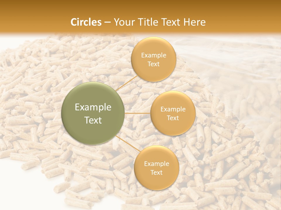 A Bag Full Of Rice On A White Background PowerPoint Template