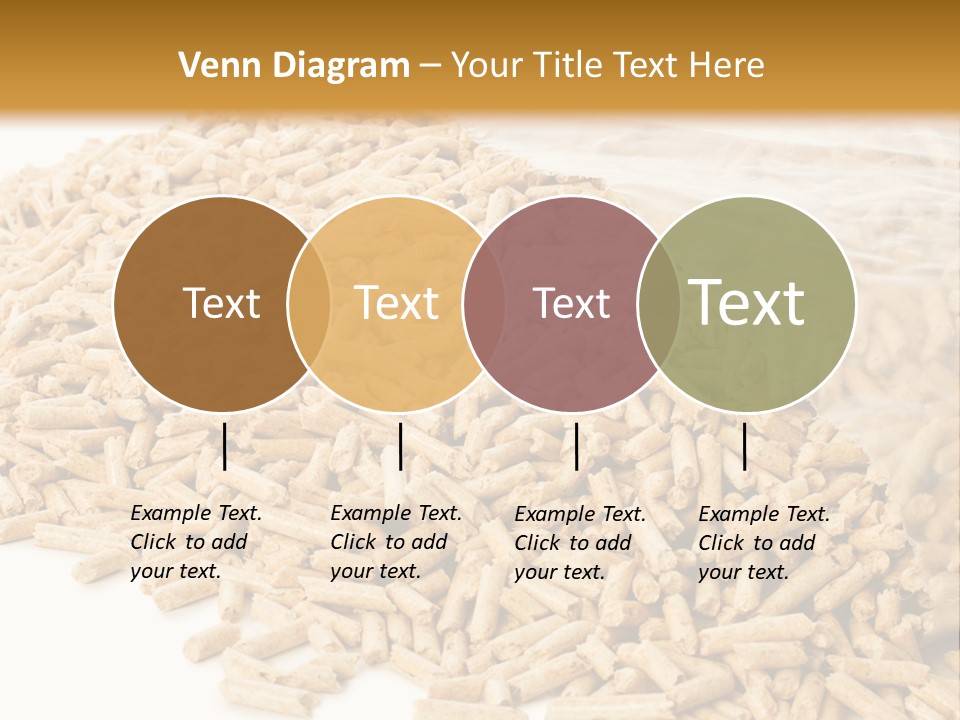 A Bag Full Of Rice On A White Background PowerPoint Template