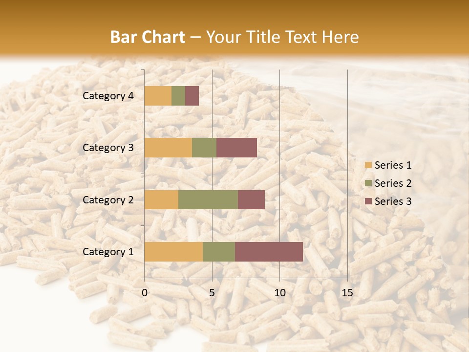 A Bag Full Of Rice On A White Background PowerPoint Template