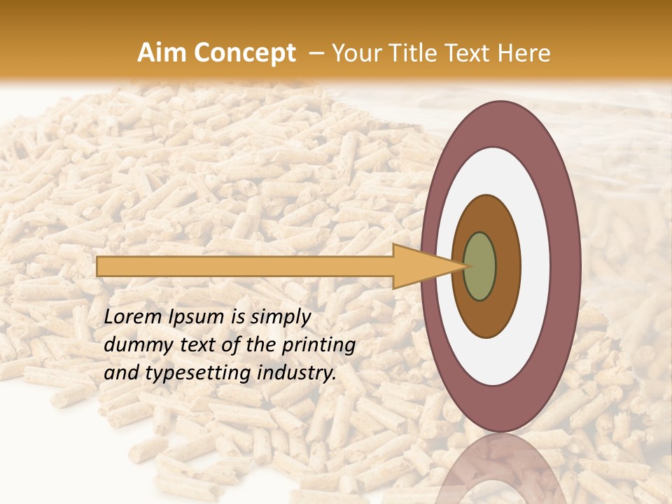 A Bag Full Of Rice On A White Background PowerPoint Template