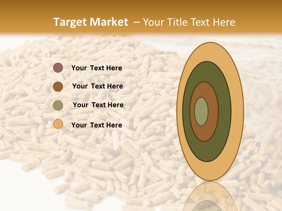 A Bag Full Of Rice On A White Background PowerPoint Template