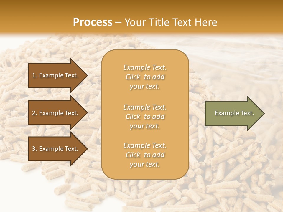 A Bag Full Of Rice On A White Background PowerPoint Template