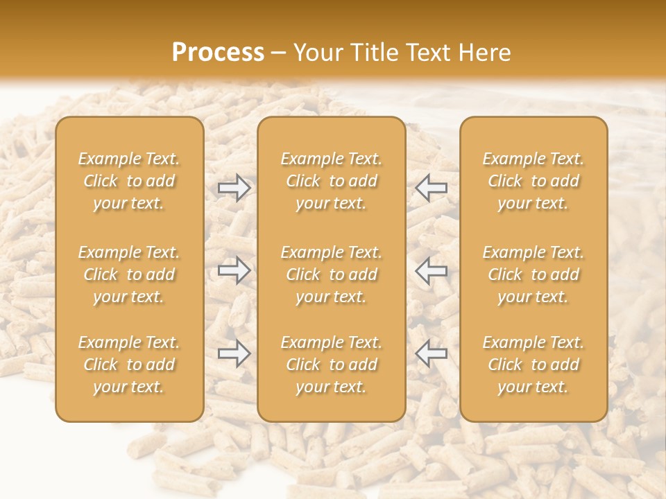 A Bag Full Of Rice On A White Background PowerPoint Template