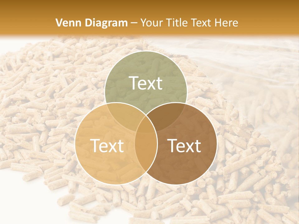 A Bag Full Of Rice On A White Background PowerPoint Template