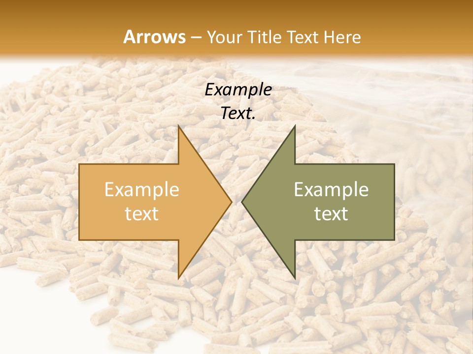 A Bag Full Of Rice On A White Background PowerPoint Template