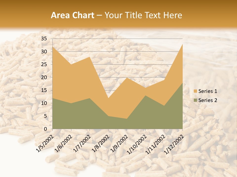 A Bag Full Of Rice On A White Background PowerPoint Template