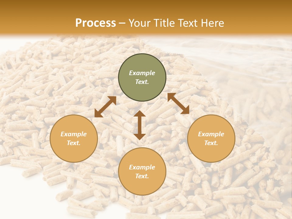 A Bag Full Of Rice On A White Background PowerPoint Template