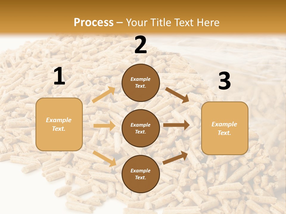 A Bag Full Of Rice On A White Background PowerPoint Template