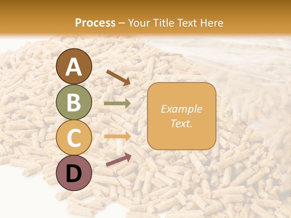 A Bag Full Of Rice On A White Background PowerPoint Template