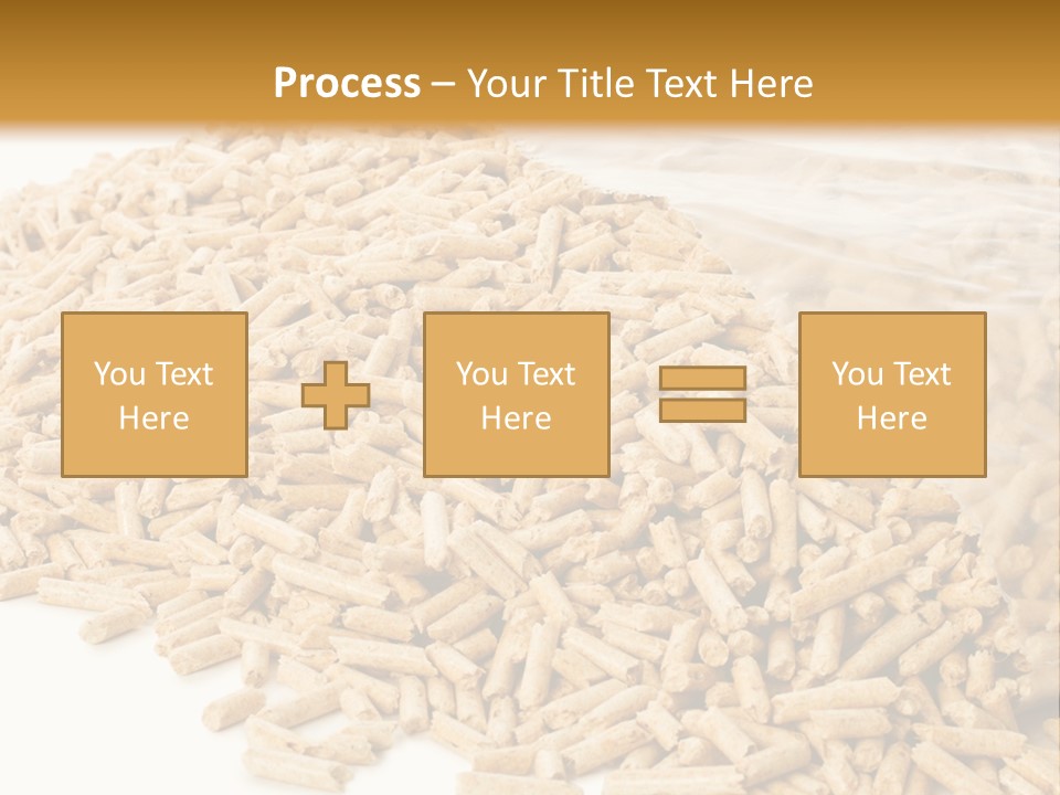 A Bag Full Of Rice On A White Background PowerPoint Template