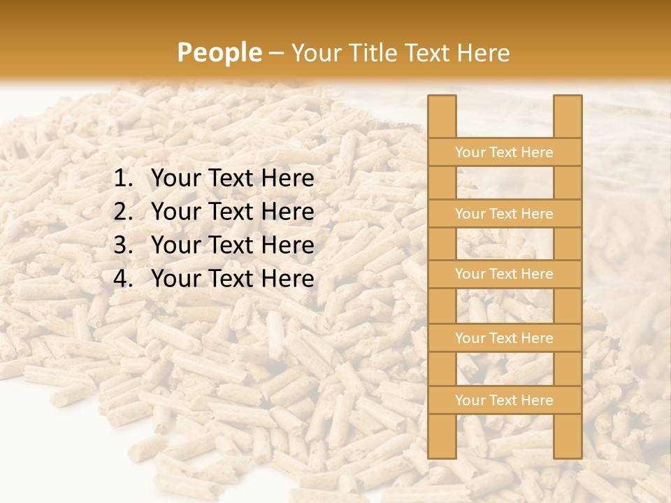 A Bag Full Of Rice On A White Background PowerPoint Template