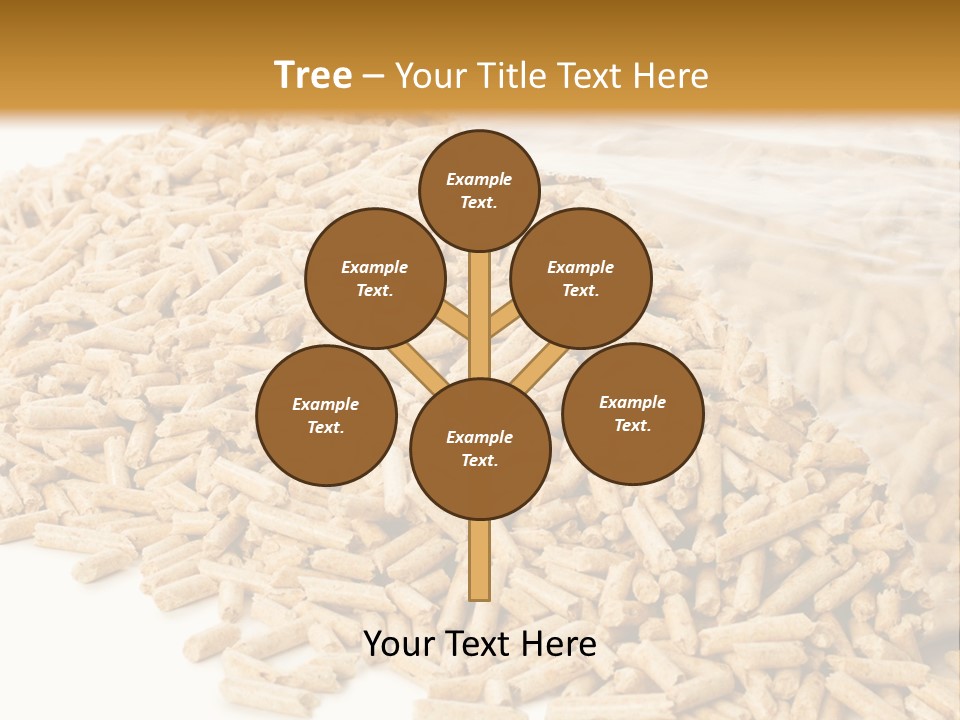 A Bag Full Of Rice On A White Background PowerPoint Template