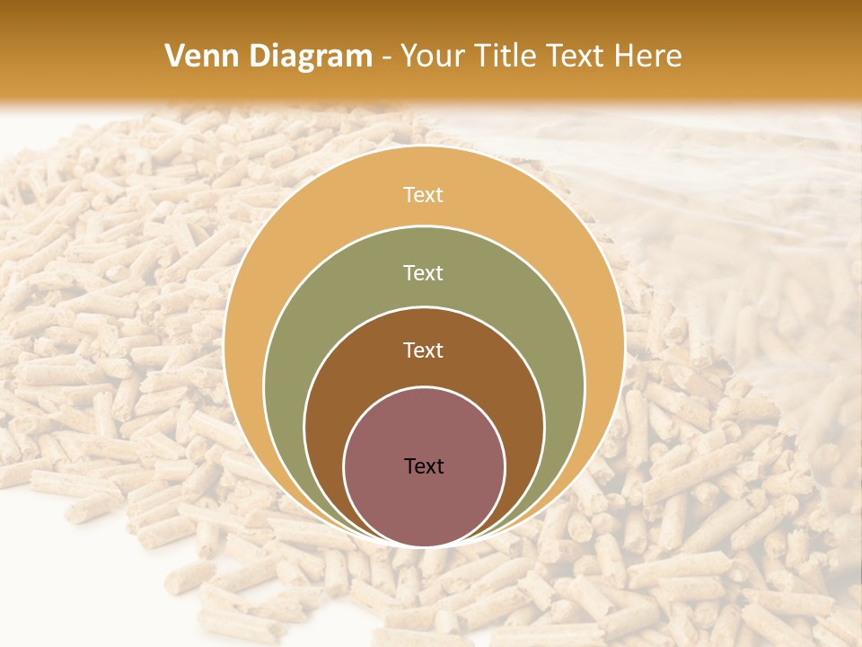 A Bag Full Of Rice On A White Background PowerPoint Template