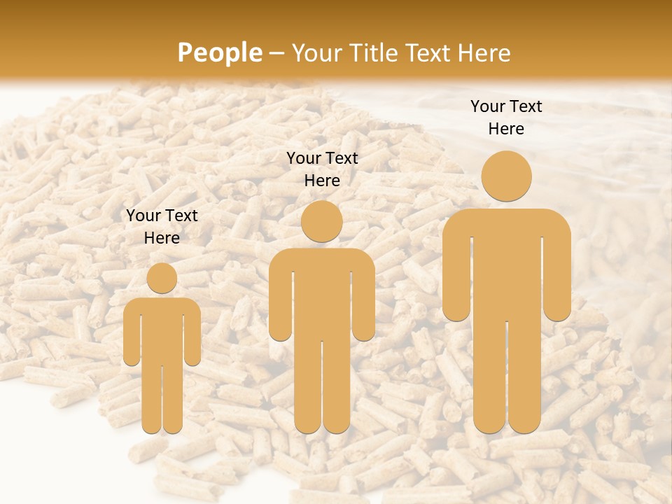 A Bag Full Of Rice On A White Background PowerPoint Template