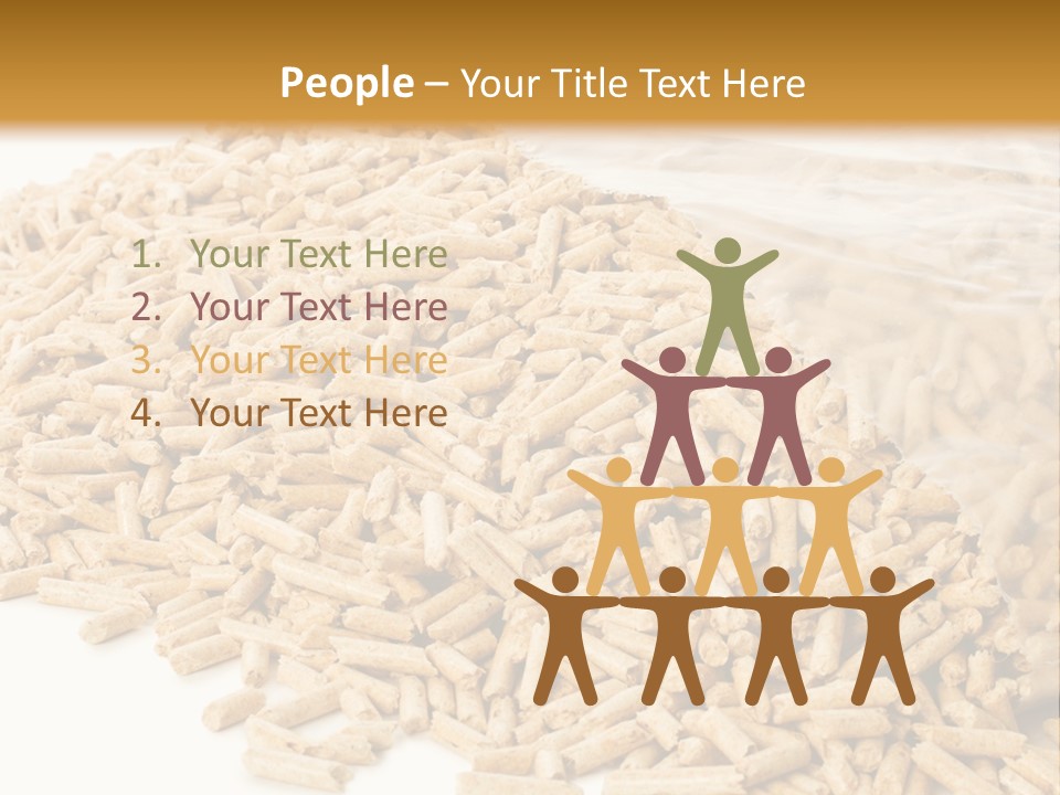 A Bag Full Of Rice On A White Background PowerPoint Template