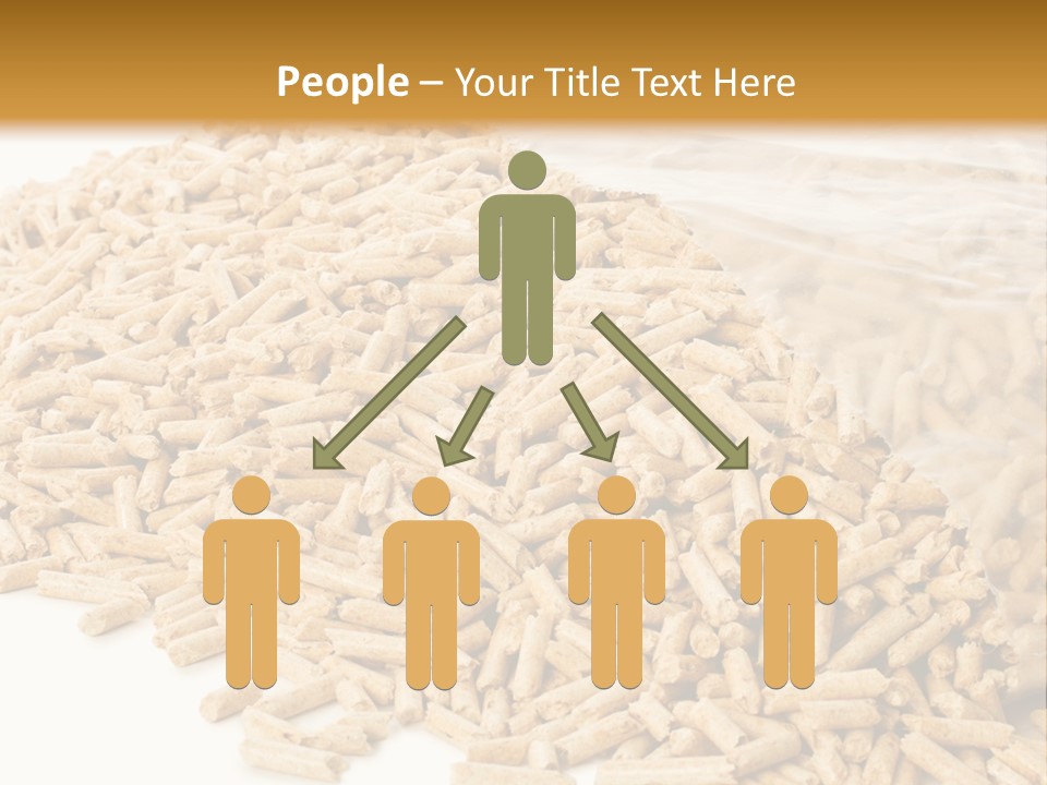 A Bag Full Of Rice On A White Background PowerPoint Template