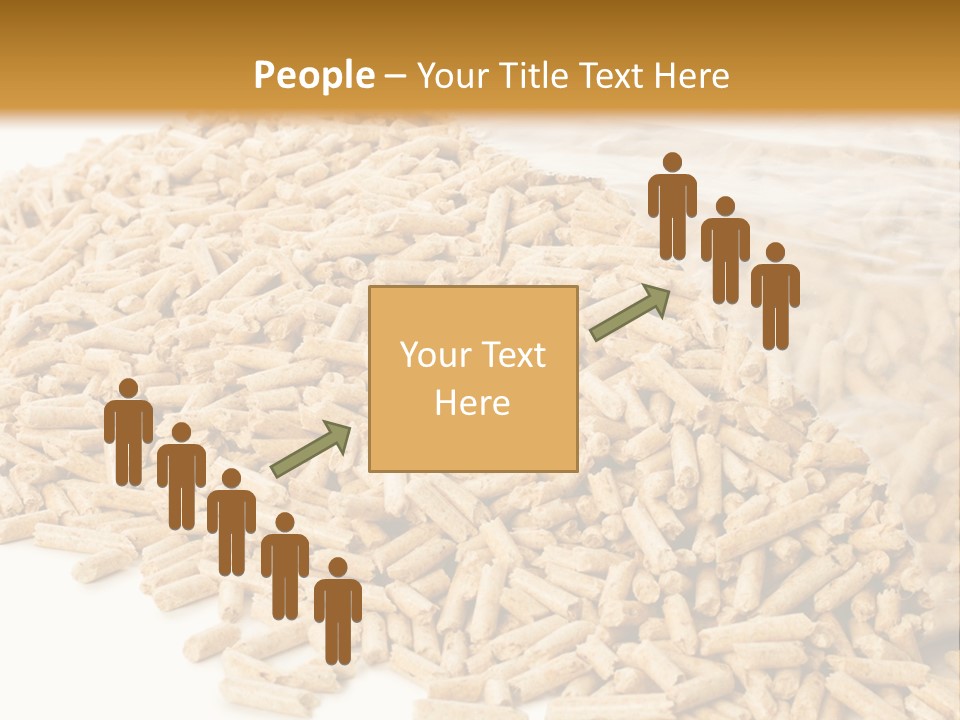 A Bag Full Of Rice On A White Background PowerPoint Template