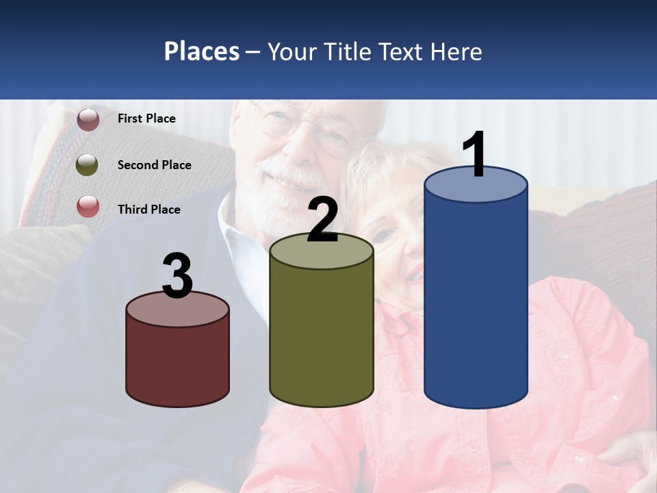 A Man And Woman Sitting On A Couch Together PowerPoint Template