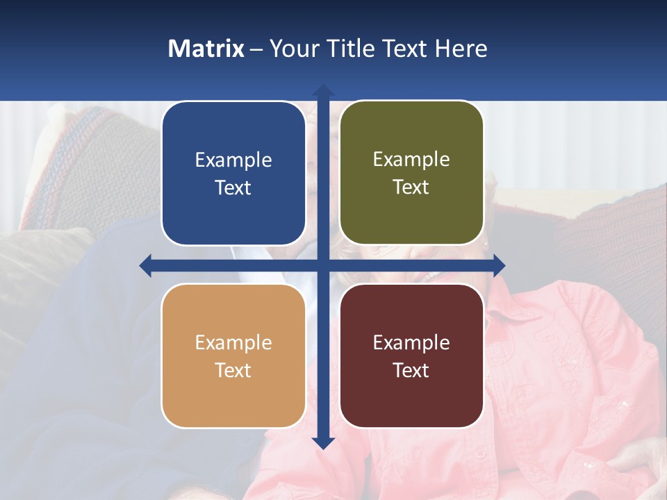 A Man And Woman Sitting On A Couch Together PowerPoint Template