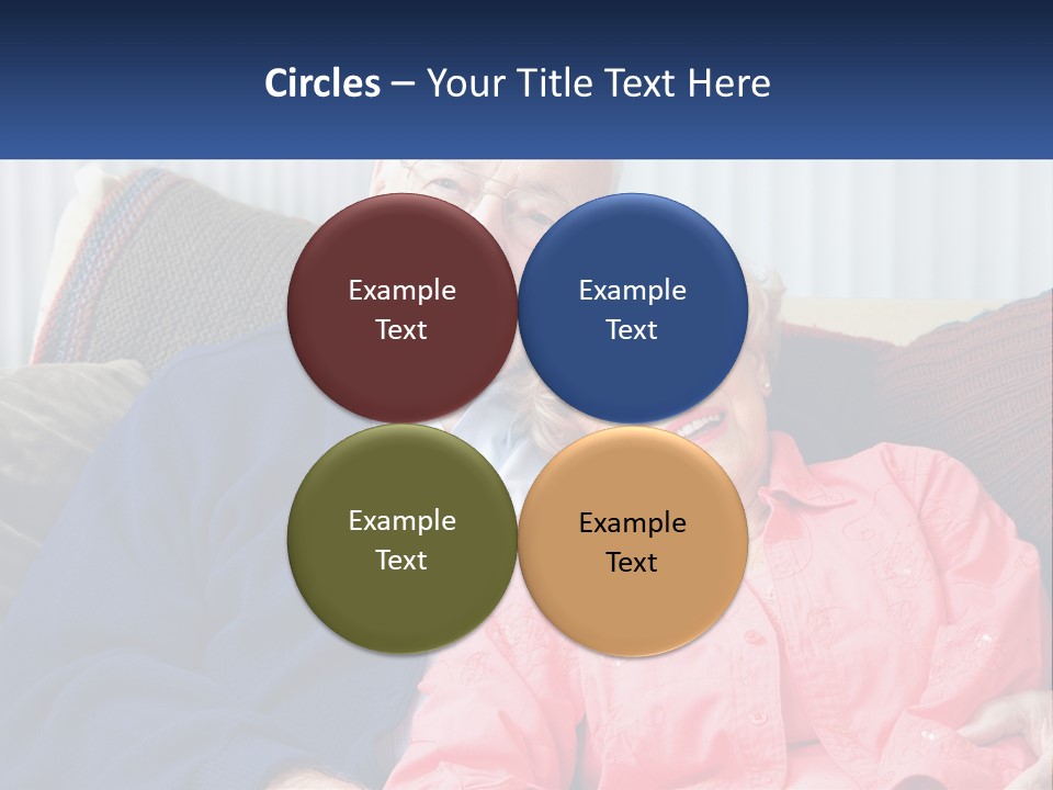 A Man And Woman Sitting On A Couch Together PowerPoint Template