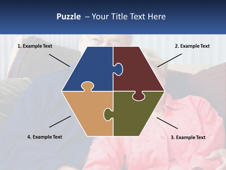 A Man And Woman Sitting On A Couch Together PowerPoint Template