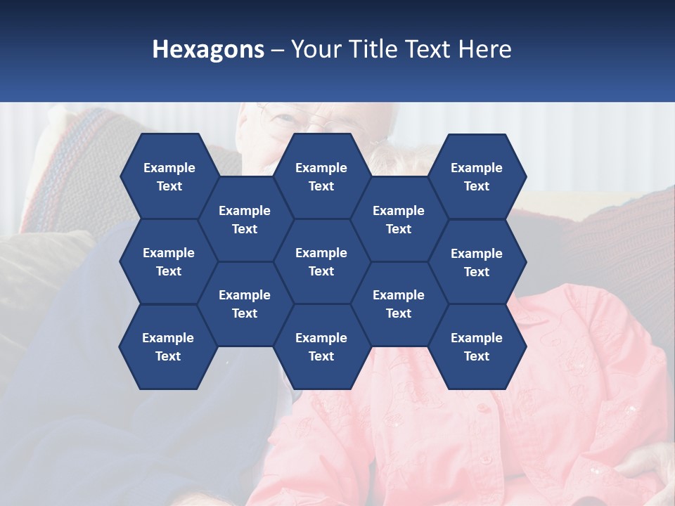 A Man And Woman Sitting On A Couch Together PowerPoint Template