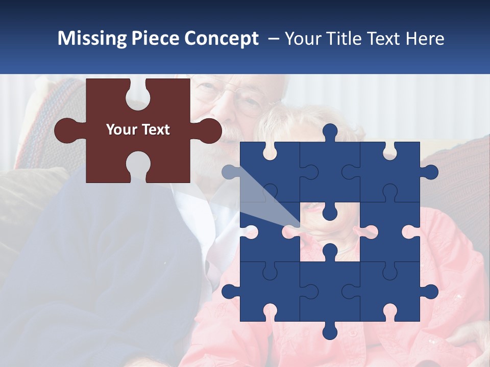 A Man And Woman Sitting On A Couch Together PowerPoint Template