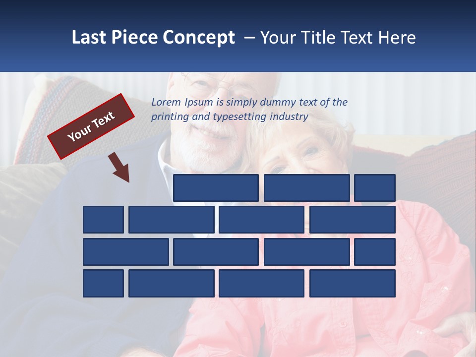 A Man And Woman Sitting On A Couch Together PowerPoint Template