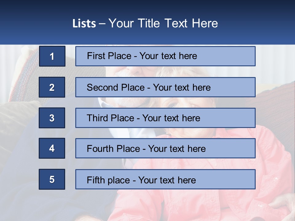 A Man And Woman Sitting On A Couch Together PowerPoint Template