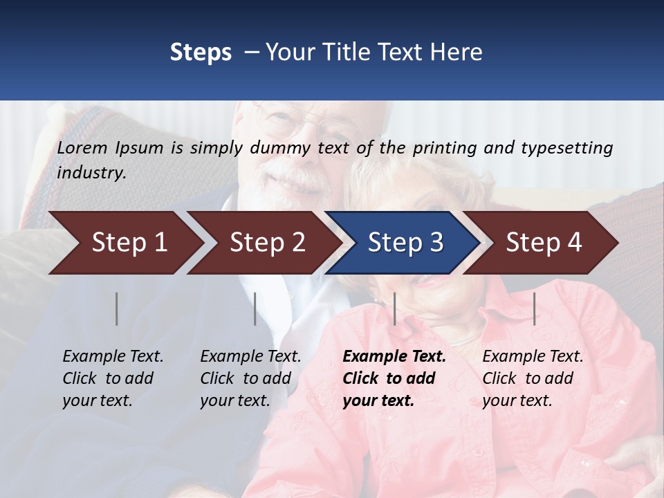 A Man And Woman Sitting On A Couch Together PowerPoint Template