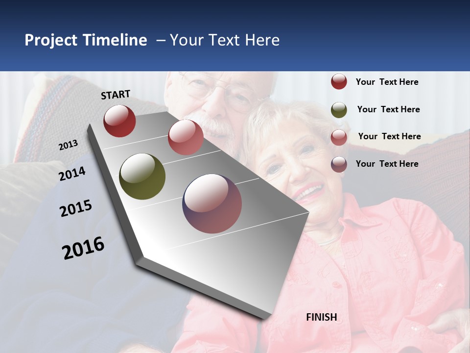 A Man And Woman Sitting On A Couch Together PowerPoint Template