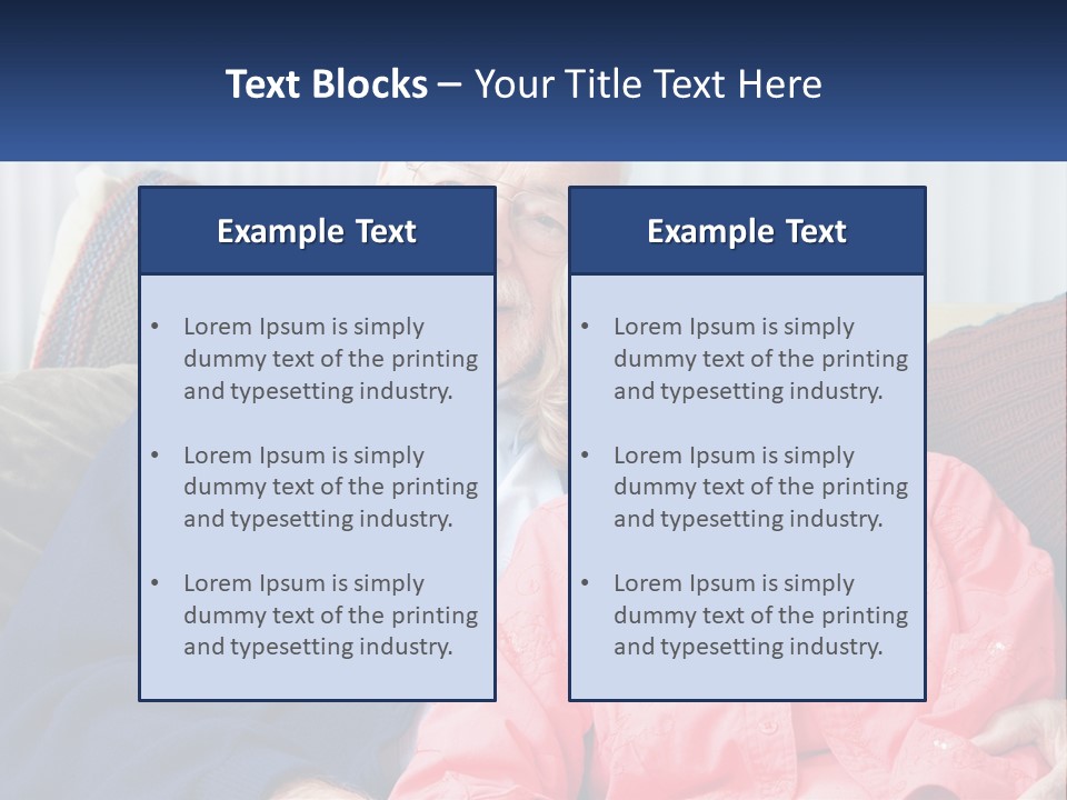 A Man And Woman Sitting On A Couch Together PowerPoint Template