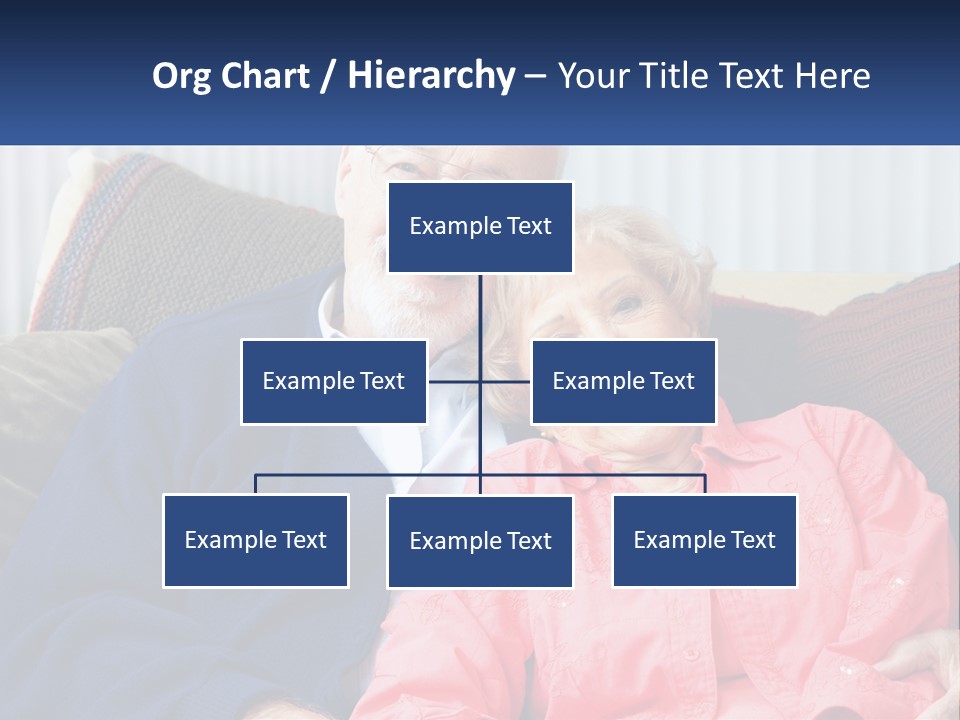A Man And Woman Sitting On A Couch Together PowerPoint Template