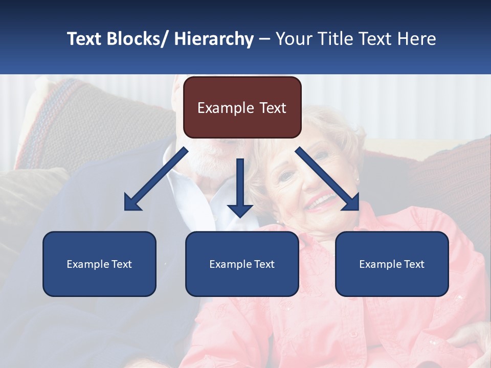 A Man And Woman Sitting On A Couch Together PowerPoint Template