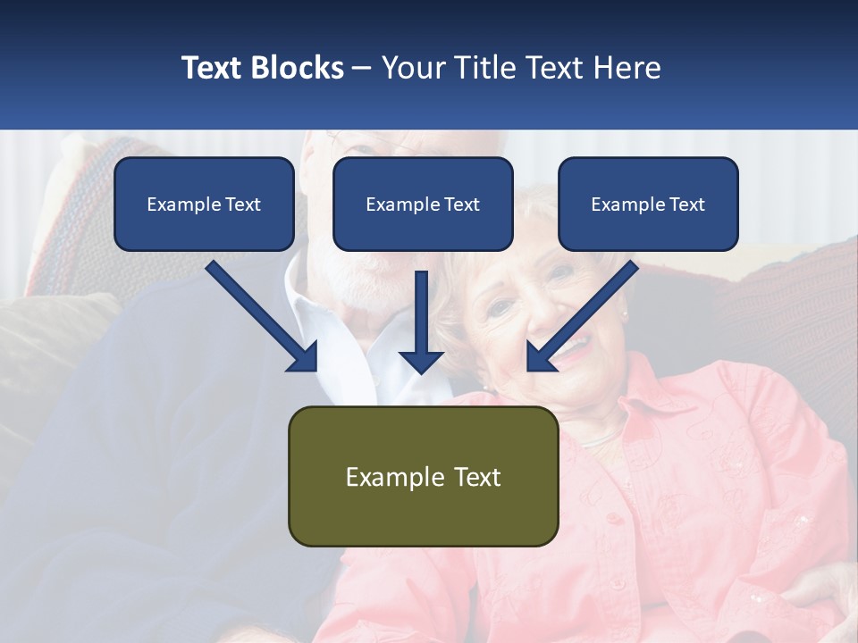 A Man And Woman Sitting On A Couch Together PowerPoint Template