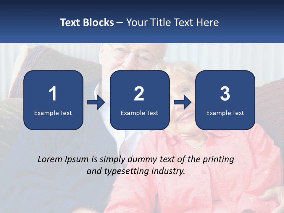 A Man And Woman Sitting On A Couch Together PowerPoint Template