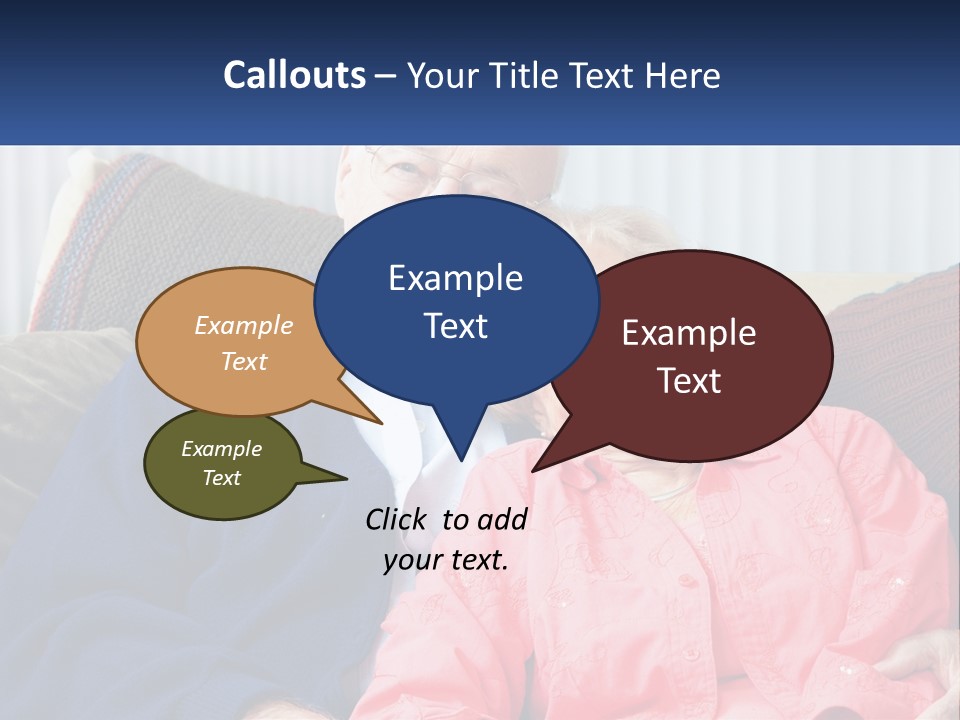 A Man And Woman Sitting On A Couch Together PowerPoint Template