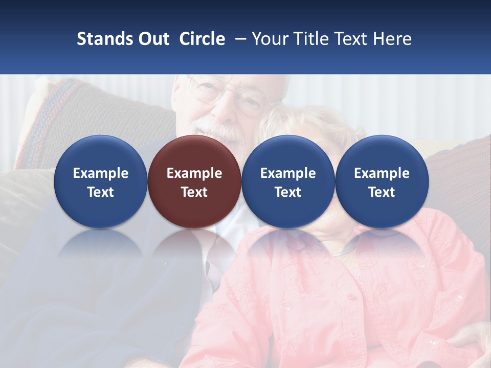 A Man And Woman Sitting On A Couch Together PowerPoint Template