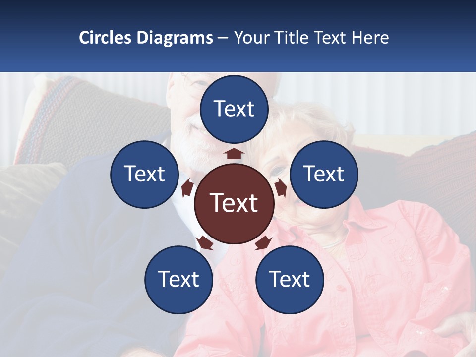 A Man And Woman Sitting On A Couch Together PowerPoint Template