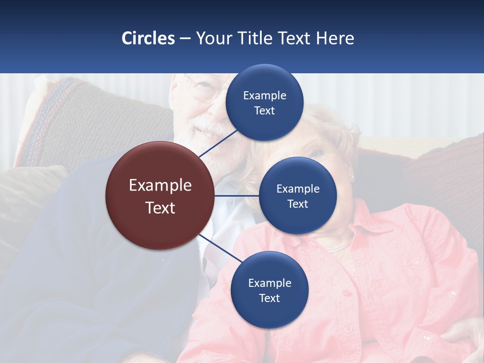 A Man And Woman Sitting On A Couch Together PowerPoint Template