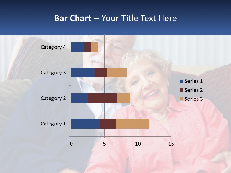 A Man And Woman Sitting On A Couch Together PowerPoint Template