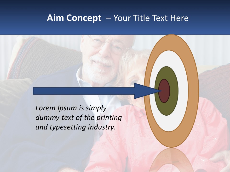 A Man And Woman Sitting On A Couch Together PowerPoint Template