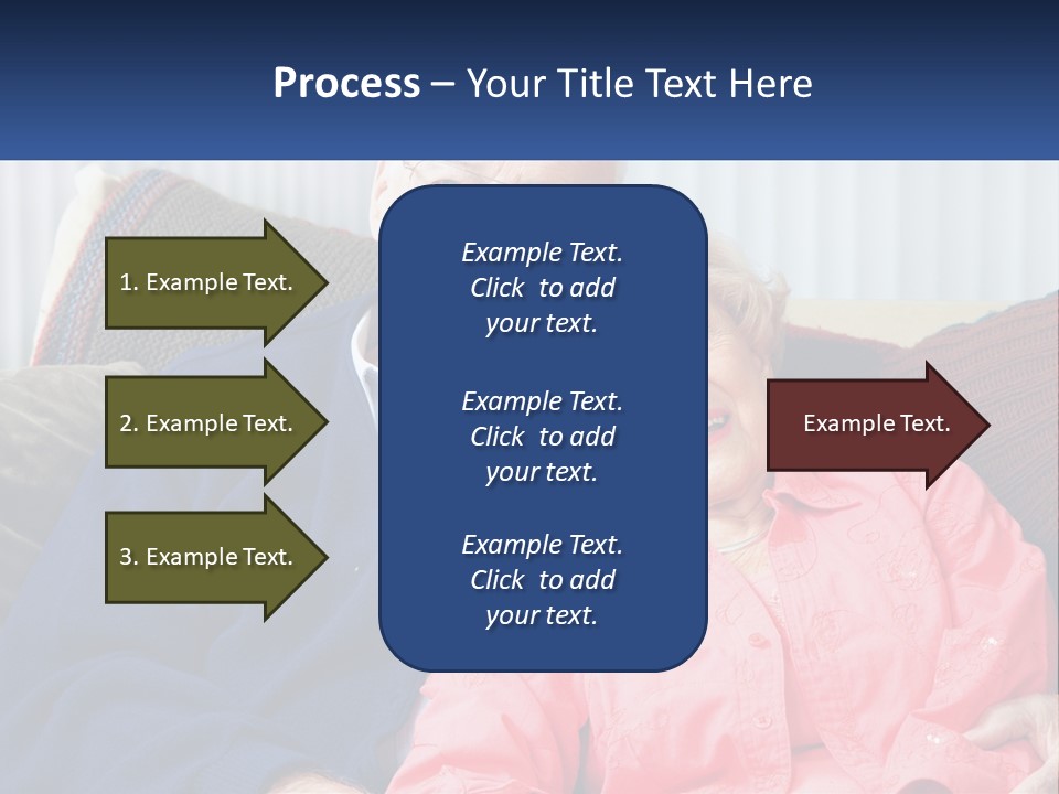 A Man And Woman Sitting On A Couch Together PowerPoint Template